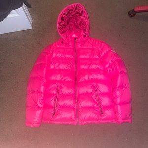Pink Guess Mens Puffer Coat Size Small